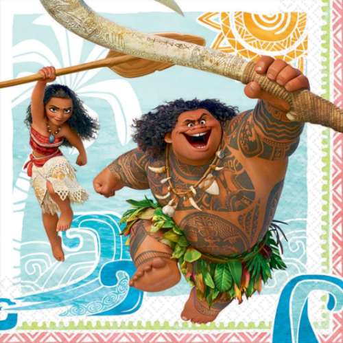 Moana Lunch Napkins - Click Image to Close